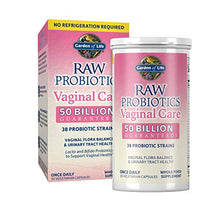Load image into Gallery viewer, Garden of Life RAW Probiotics Vaginal Care Shelf Stable - 50 Billion CFU Guaranteed Through Expiration, Acidophilus - Once Daily - Certified Gluten Free - No Refrigeration - 30 Vegetarian Capsules