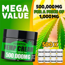 Load image into Gallery viewer, Hemp Cream - Fast Relief - Muscle, Joint, Foot & Back with Hemp, Arnica, Turmeric | Natural Hemp Oil Extract Gel - Maximum Strength - Made in USA - 4oz