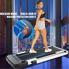 Load image into Gallery viewer, ANCHEER Treadmill, 2 in 1 Folding Treadmill with Remote Control and Bluetooth Speaker, 2.25HP Under Desk Electric Treadmil Machine for Exercise,Installation-Free