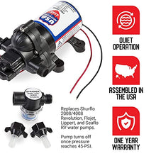 Load image into Gallery viewer, ProGear 3200 RV Replacement Water Pump | 2088/4008 Revolution Direct Replacement | 3.3 GPM Strong Flow | 12 Volt DC | Self-Priming | Approved for Potable Water Use