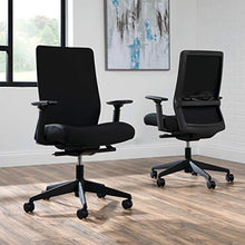 Load image into Gallery viewer, HON BASYX Biometryx Commercial-Grade Fabric Upholstered Task Chair, Office Chair, in Black (BSX156VA10T)