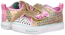 Load image into Gallery viewer, Skechers Kids Girls Shuffle LITE-Mini Mermaid Sneaker, Gold, 5 Toddler