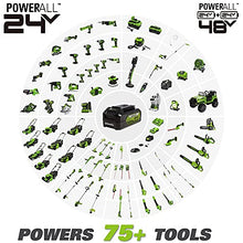 Load image into Gallery viewer, Greenworks 24V 13-Inch Cordless (2-In-1) Push Lawn Mower, 4.0Ah USB Battery (USB Hub) and Charger Included MO24B410