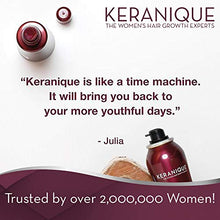 Load image into Gallery viewer, Keranique Hair Regrowth System – 30 Days - Keratin Amino Complex - Free of Sulfates, Dyes and Parabens, Includes Shampoo and Conditioner, Minoxidil and Lift and Repair Spray for Fine Thinning Hair