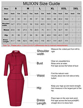 Load image into Gallery viewer, MUXXN Women's Summer 1920s Half Sleeve Elastic Waist Vintage Olive Work Dress (Olive Green S)