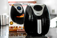 Load image into Gallery viewer, Power Air Fryer XL 3.4 QT Black - Turbo Cyclonic Airfryer With Rapid Air Technology For Less or No Oil. Include Recipes Book