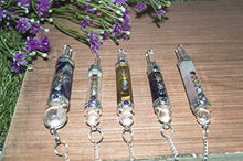 Load image into Gallery viewer, FASHIONZAADI Crystal Wand Pendulum Set Clear Quartz, Rose Quartz, Tiger Eye, Amethyst, Black Tourmaline for Chakra Healing Divination and Dowsing Stone Dowser Meditation Size 3-3.5 inch