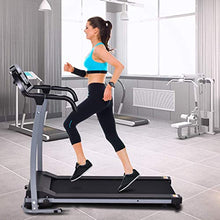 Load image into Gallery viewer, Goplus 800W Folding Treadmill Electric Motorized Power Fitness Running Machine with LED Display and Mobile Phone Holder Perfect for Home Use (Black)