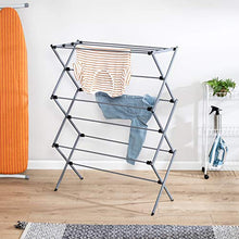 Load image into Gallery viewer, Honey Can Do Oversize Collapsible Clothes Drying Rack DRY-09066 Silver