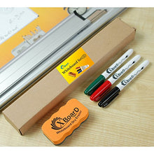 Load image into Gallery viewer, XBoard Double-Sided Magnetic Whiteboard Set, 15 x 12-Inch, Dry Erase Board with 1 Magnetic Dry Eraser, 3 Dry Erase Markers and 4 Push Pin Magnets