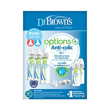 Load image into Gallery viewer, Dr. Brown’s Anti-Colic Options+ Narrow Baby Bottle Gift Set with 4oz & 8oz Bottles & PreVent Pacifier