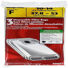 Load image into Gallery viewer, Shop-Vac 90662, Disposable Collection Filter Bags, Fits 10-14 Gallon Tanks, (3-Pack)