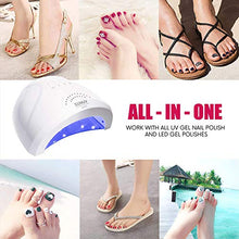 Load image into Gallery viewer, UV LED Nail Lamp, SUNUV Gel Nail Light for Nail Polish 48W UV Dryer with 3 Timers SUNone