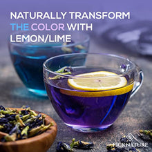 Load image into Gallery viewer, PICKNATURE 100% USDA Organic Butterfly Pea Flower Tea 3.50 oz. - Antioxidant Rich Dried Herbal Loose Leaf Blue Tea Flowers - Perfect Holiday Gifts for Parents and Family - Product of Thailand