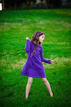 Load image into Gallery viewer, City Threads Girls' Cotton Long Sleeve Dress for School Party Dress Play Base Layer for Sensitive Skin SPD Sensory Friendly, Candy Apple Red, 8