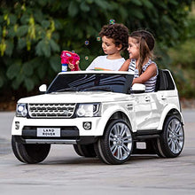 Load image into Gallery viewer, Best Choice Products Kids 12V 2-Seater Licensed Land Rover Ride On w/ RC, Lights/Sounds, MP3, White