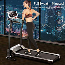 Load image into Gallery viewer, FUNMILY Electric Folding Treadmill for Home Workout, Ultra-Quiet & Shock-Absorbant, Portable Exercise Running Machine for Small Spaces with 12 Programs & LCD Screen (Black)