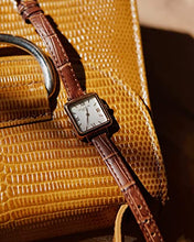 Load image into Gallery viewer, Lola Rose Women's Mother-of-Pearl Watch with Brown Leather Strap