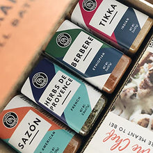 Load image into Gallery viewer, Global Spice Collection Gift Set - Nummy Nibbles World Traveler 4-Pack Herb, Spice & Seasoning Blends - No Salt, No Sugar, Whole30 Approved, Vegan , Keto, Paleo