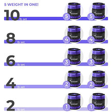 Load image into Gallery viewer, Sportneer Adjustable Ankle Weights for Women & Men,Durable Ankle Wrist Arm Leg Weights Strap for Fitness, Exercise, Walking, Jogging, Gym, Aerobics, Workout,1-5 lbs Each Pack, 2 Pack 2-10 lbs,Purple