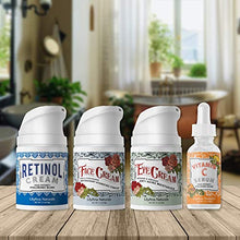 Load image into Gallery viewer, LilyAna Naturals Skincare Gift Set - Retinol Cream, Vitamin C Serum, Eye Cream and Face Cream Moisturizer - Anti Aging Skin Care Sets for Women