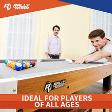 Load image into Gallery viewer, Rally and Roar Tabletop Billiards Mini Pool Game, Includes Ball Set, Rack, 2 Cues, Chalk and Brush