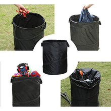 Load image into Gallery viewer, DEXING Pop-Up Car Trash Bin Hump Garbage Bag Foldable Vehicle Trash Can Litter Storage Collection for Camping, 16.64 Gallon Capacity Black