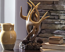 Load image into Gallery viewer, Signature Design by Ashley - Derek Antler Table Lamp - Mountain Style Shades - Rustic