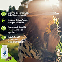 Load image into Gallery viewer, Liposomal Glutathione Softgels NO-Taste - Pure Reduced Setria® Glutathione 500mg - Liver Detox, Brain Function - China-Free Glutathione, Soy-Free Gluten-Free Dairy-Free Non-GMO - 60 Softgels