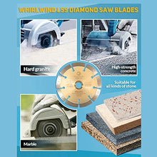 Load image into Gallery viewer, Whirlwind USA LSS 9 inch Dry or Wet Cutting General Purpose Power Saw Segmented Diamond Blades for Masonry Brick/Block Pavers Concrete Stone (9")