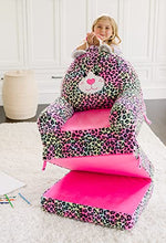 Load image into Gallery viewer, Soft Landing Amazon Exclusive Elite Seats | Compressed Premium Character Sofa Seat & Transformable Fold-Out Lounger with Carrying Handle – Leopard
