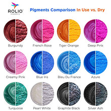 Load image into Gallery viewer, Rolio - Mica Powder - 24 Jars of Pigment for Paint, Dye, Soap Making, Nail Polish, Epoxy Resin, Candle Making, Bath Bombs, Slime