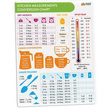 Load image into Gallery viewer, Kitchen Conversion Chart Magnet - Imperial & Metric to Standard Conversion Chart Decor Cooking Measurements for Food - Measuring Weight, Liquid, Temperature - Recipe Baking Tools Cookbook Accessories