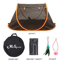 Load image into Gallery viewer, porayhut Mispace Portable Indoor/Outdoor Pet Cage/Pet Tent-Pop Up Cat Crate,Foldable Kennel,Comfy Puppy House-Washable Fabric Cover, with Portable Carry Bag & Two Stakes