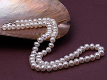 Load image into Gallery viewer, JYX Natural White Freshwater Cultured Pearl Necklace 18 inches (6mm)