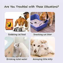 Load image into Gallery viewer, Neobay Adjustable Cat Door Strap with Silicone Door Stopper(Blue), Alternative of Interior Cat Door and Cat Gates. Simplest Way to Keep Dog Out of Litter Box and Cat Feeder.
