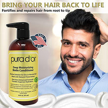 Load image into Gallery viewer, PURA D'OR Biotin Original Gold Label Anti-Thinning (16oz x 2) Shampoo & Conditioner Set, Clinically Tested Effective Solution w/ Herbal DHT Ingredients, All Hair Types, Men & Women (Packaging Varies)