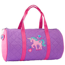 Load image into Gallery viewer, Stephen Joseph Quilted Duffle Unicorn