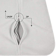Load image into Gallery viewer, TILLYOU All Season Micro-Fleece Baby Sleep Bag and Sack with Inverted Zipper, Unisex Clothes for Babies Age 6-12 Months, Sleeveless Warm Soft Plush Wearable Blanket TOG 1, Medium M, Gray Elephant