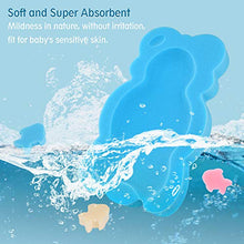 Load image into Gallery viewer, KECUCO Baby Bath Cushion Infant Bath Sponge Bath Mat, Baby Bath Pad Bath Sponge for Toddler Infant Newborn (Blue-Style4)