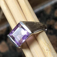 Load image into Gallery viewer, Natural 2ct Purple Amethyst 925 Solid Sterling Silver Men's Ring Size 7, 8, 9, 10, 11, 12, 13