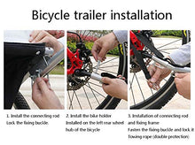 Load image into Gallery viewer, JAOK Universal Bicycle Trailer Hitch,Bike Trailer Coupler Attachment Hitch Quick Release Steel Linker Connector for Child Pet Cargo Bike Trailers
