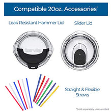 Load image into Gallery viewer, Tervis Diamond Plate Stainless Steel Tumbler with Clear and Black Hammer Lid 20oz, Silver