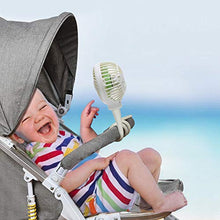 Load image into Gallery viewer, Anpro Stroller Fan for Baby - Portable Baby Fan Clip on Stroller/Crib with Flexible Stand, Car Seat Fan 3000 mAh Rechargeable Battery Operated USB Personal Desk Fan, White