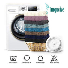 Load image into Gallery viewer, Turquoize Non-Slip Bath Mat Oversize Bathroom Rug Shag Shower Mat Ultra Soft & Water Absorbent Bath Rug for Bathroom/Kitchen Washable Rug, Perfect for Doormats, Tub, Size 59" X 20", Turquoise Blue