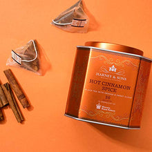 Load image into Gallery viewer, Harney & Sons Hot Cinnamon Spice Tea Tin - Black Tea with Orange & Sweet Clove - 2.67 Ounces, 30 Sachets
