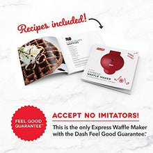 Load image into Gallery viewer, Dash DEWM8100AQ Express 8” Waffle Maker Machine for Individual Servings, Paninis, Hash browns + other on the go Breakfast, Lunch, or Snacks, with Easy Clean, Non-Stick Sides, Aqua