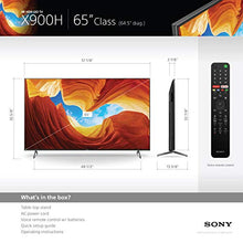 Load image into Gallery viewer, Sony X900H 65 Inch TV: 4K Ultra HD Smart LED TV with HDR and Alexa Compatibility - 2020 Model