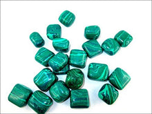 Load image into Gallery viewer, Jet Malachite Tumbled Stone 100 Grams A++ Approx. 0.75" to 1"inch High Grade Jet International Crystal Therapy Booklet Image is JUST A Reference