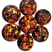 Load image into Gallery viewer, DAPERCI Natural Stones Crystal Stone Natural Fire Agate Stone Crystal Sphere Ball Powerful Chakra Energy Wicca Crystals and Healing Stones Spiritual Witchcraft Natural Stones
